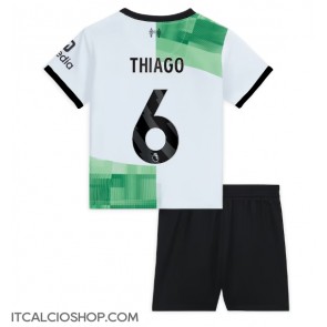 Liverpool Thiago Alcantara #6 Seconda Maglia Bambino 2023-24 Manica Corta (+ Pantaloni corti)